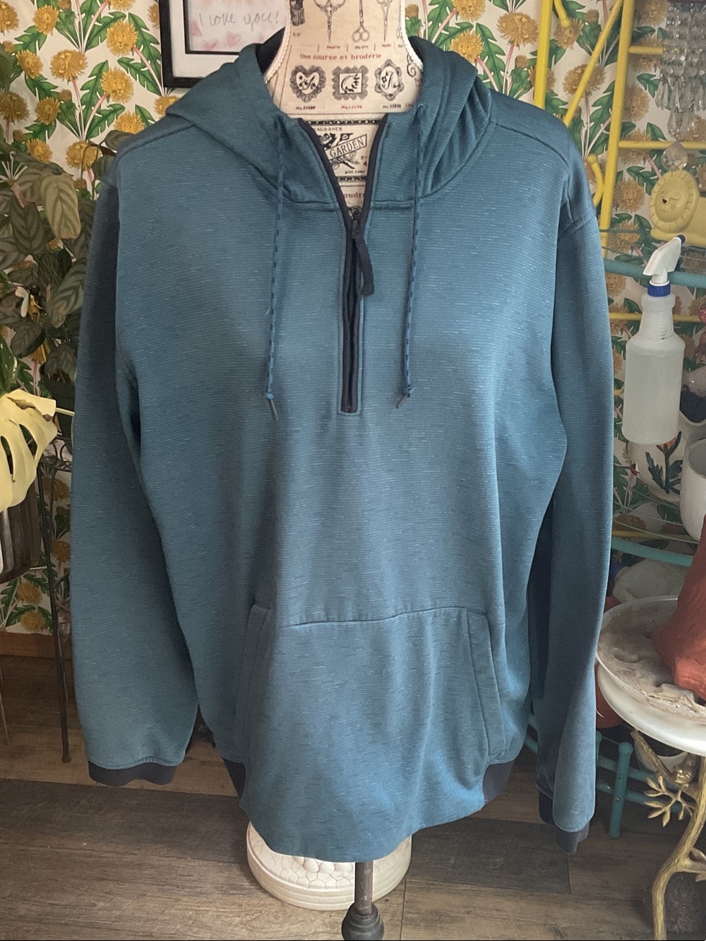 Under Armour Teal Half-Zip Hoodie